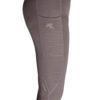 Kingsland Kattie Vinter Fuld Grip Tights - Brown Granite